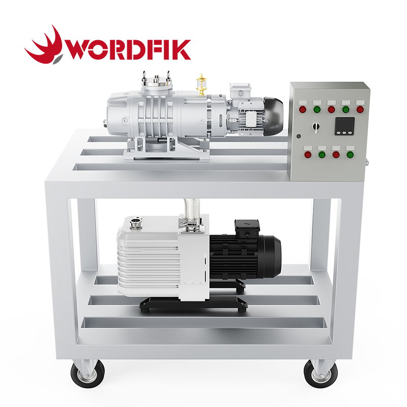 sistema di aspirazione delle radici a due stadi sigillato ad olio