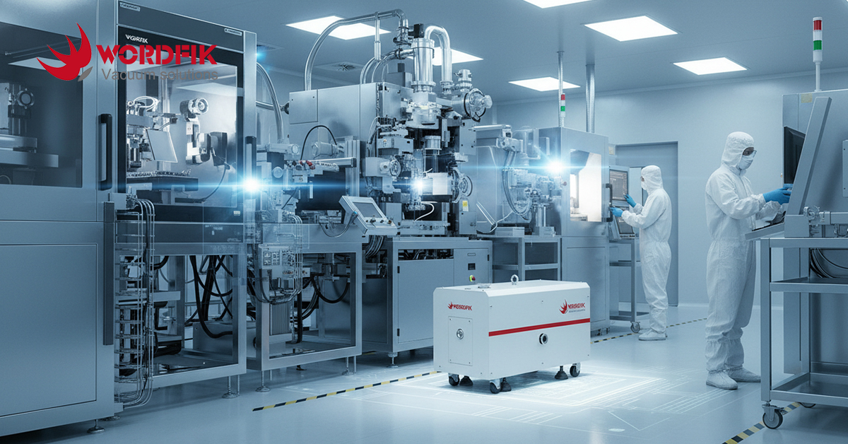 pompa per vuoto a vite per la produzione di trucioli