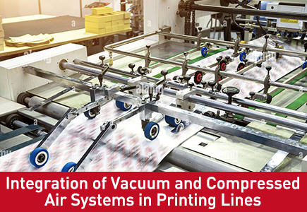 Integrazione di sistemi di vuoto e aria compressa nelle linee di stampa